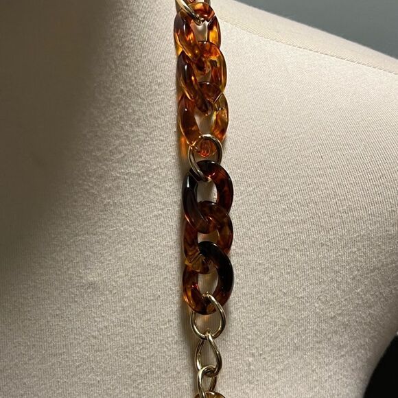 Premier Designs Elegant Tortoiseshell Chain Necklace #PDNK1 - Picture 3 of 7